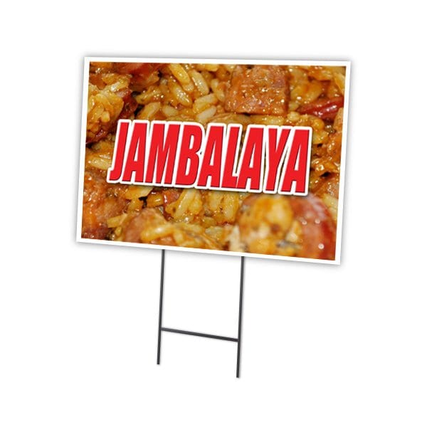 Signmission Jambalaya Yard Sign & Stake outdoor plastic coroplast window, C-2436-DS-Jambalaya C-2436-DS-Jambalaya - main